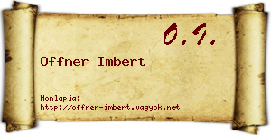Offner Imbert névjegykártya